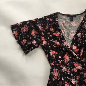 Forever 21 Floral Wrap Dress, Size Small